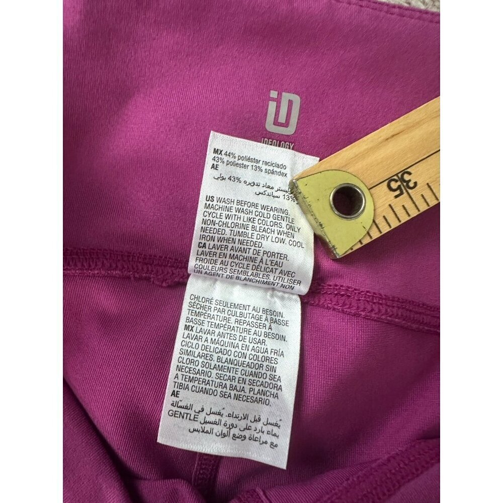 Id Ideology Compression High-Rise Side-Pocket Cropped Leggings Berry XL New - Picture 10 of 15